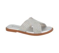 Cipriata L655 CELINA - Sandalias con joyas para mujer, Plata con joyas, 36 EU
