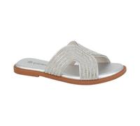 Cipriata L655 CELINA - Sandalias con joyas para mujer, Plata con joyas, 36 EU