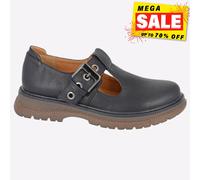 Cipriata Cira Barra T Mujer Casual Moda Clásico Hebilla Zapatos Negro