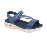 Cipriata Elena Mujer Casual Piel Diseño Moderno Sandalia de Verano Azul Marino
