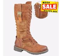 Cipriata Gabriela Mujer Espuma Viscoelástica Vestido Casual Moda Patas Botas