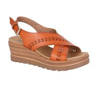 Cipriata Gavina Mujer Diseñador Cuña Tira Trasera Moda Sandalias Casual Marrón