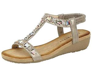 Cipriata Lia Joyas Mujer Sandalias Destalonadas - Estaño, 9 UK