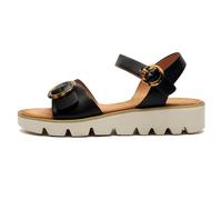 Cipriata Sandalias de cuña Mimi – Atadas al cuello, casual para mujer, negras