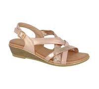 Cipriata Quarta Moda para Mujer Vacaciones Playa Hebilla Sandalia Oro Rosa