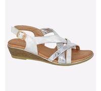Cipriata Quarta Sandalia De Playa De Moda Para Mujeres Con Hebilla Plateada