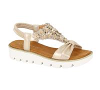 Cipriata Mujer Salvia Moda Floral Playa Moda Sandalias Casual Oro