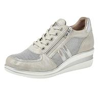 Cipriata Sandalias de tacón Jone para mujer, Silver, 38 EU