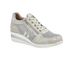 Cipriata Sandalias de tacón Jone para mujer, Silver, 38 EU