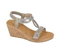 Cipriata Sandalias Ora Diseño con Brillantes para Mujer (DF2416)
