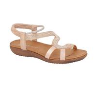 Cipriata Serpent Mujer Elegante con Tira Trasera Joyas Moda Sandalias Oro