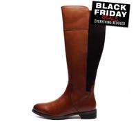 Cipriata Silvia Mujer Memoria Espuma Piel Moda Vestido Rodilla Botas Altas Tan