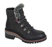 Cipriata TEODORA L725 - Botines de espuma viscoelástica con cremallera y anillo en D para mujer, Black, 36 EU