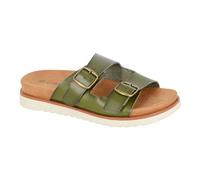 Cipriata Tiberia Zapatillas Mule De Diseñador Con Hebilla Verde