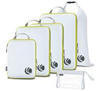 Cipway Bolsas Compresion Viaje, Diseño de Malla Impermeable Ligero y Duradero Bolsas de Viaje Organizador para la Mochila Maletas de Almacenamiento en el Hogar(Blanco, 6 Unidades)
