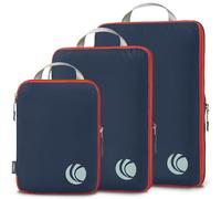 Cipway Bolsas Compresion Viaje, Diseño de Malla Impermeable Ligero y Duradero Bolsas de Viaje Organizador para la Mochila Maletas de Almacenamiento en el Hogar(Azul, 3 Unidades)