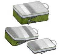Cipway Bolsas Compresion Viaje, Malla Ligero Bolsas de Viaje Organizador para la Mochila Maletas de Almacenamiento en el Hogar(Verde, 3 Unidades)