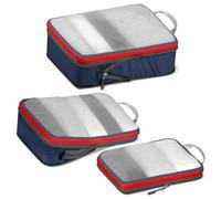 Cipway Bolsas Compresion Viaje, Malla Ligero Bolsas de Viaje Organizador para la Mochila Maletas de Almacenamiento en el Hogar(Azul, 3 Unidades)