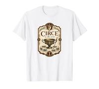 Circe y los Cerdos de la mitología Griega Odisea Hechicera Camiseta gráfica económica, Hombre, Blanco, L