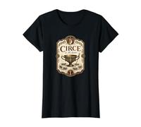 Circe y los Cerdos de la mitología Griega Odisea Hechicera Camiseta gráfica económica, Mujer, Negro, XL