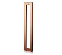 CIRCIR 44cm/60cm/80cm/100cm/120cm/150cm Long Office/Bank Doors Konb,Door Pull for Interior/Exterior Gates, Mounted Back to Back(Rose Gold,60cm/24inch)