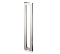CIRCIR 44cm/60cm/80cm/100cm/120cm/150cm Long Office/Bank Doors Konb,Door Pull for Interior/Exterior Gates, Mounted Back to Back(Silver,44cm/17inch)