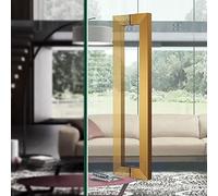 CIRCIR 44cm/60cm/80cm/100cm/120cm/150cm Long Office/Bank Doors Konb,Door Pull for Interior/Exterior Gates, Mounted Back to Back(Gold,80cm/32inch)