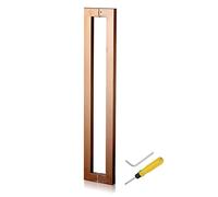 CIRCIR Barn Bathroom Entry Two-Sided Door Push Bar,Door Pull Stainless Steel Pulls Door Handles Set, 17inch/24inch/32inch/40inch/47inch/59inch Gates Handle(Rose Gold,150cm/59inch)