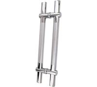 CIRCIR Double Sided H Shape Push Pull Bar Handle,Stainless Steel Door Handle, 1.6ft/2ft/2.6ft Long, Adjustable Hole Pitch(80cm/31in)