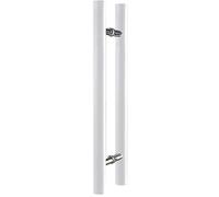 CIRCIR Double Sided Wooden Side Mount Handle for Interior & Exterior Gates,40/60/80 cm Long Sliding Barn Door Handle(White,40cm/1.3ft)