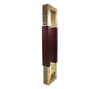 CIRCIR Heavy Duty Gate Handles Double-Side H-Shape/Ladder Door Handles,Rustic Barn Door Handles, for Glass/Wooden/Sliding Barn Door(Red Oak,80cm/31.5in)