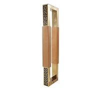 CIRCIR Heavy Duty Gate Handles Double-Side H-Shape/Ladder Door Handles,Rustic Barn Door Handles, for Glass/Wooden/Sliding Barn Door(Wood Color,60cm/23.6in)