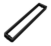 CIRCIR Home Barn Entrance Office Interior/Exterior Doors Handle,Door Pull Sliding Door Handles Black Glass/Wood/Metal Door Push Bar, Mounted Back to Back(54cm/21inch)