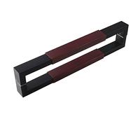 CIRCIR Interior/Exterior Large Yard Gates Handles,Door Pull Double Sided Push Pull Bar Handle for Sliding Doors Bathroom Door, 24" / 32" / 39" / 47" / 59" Long(Red/Black,60cm/24inch)