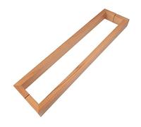 CIRCIR O-Shape Sliding Door Grab for Gates/Bathroom Doors/Front Door,Door Pull Door Pull Handle Wood Natural Door Push Bar, Installed Back to Back(120cm/47inch)