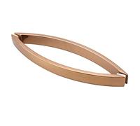CIRCIR Two Sided Barn Entry Office Cabinet Pull,Door Pull Stainless Steel Door Push Handle, Light Weight Metal Door Pocket Doors Knob, Mounted Back to Back(Rose Gold,42cm/17inch)