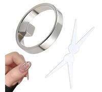 Circle Cat Eye Magnet, Y & Rin-Gmagnet(Wide Beam,French), Portable Cat Eye Gel Nail Polish Magnet for Nail Art Diy Home, Salon, Studio (Square)