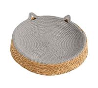 Circle Cat Scratcher - Cotton Rope Woven 40x40x13cm | Breathable Board Kitten Ear Design Bed | Multifunctional Lounge Nest Couch For Indoor Pet Play Exercise Enrichment and Paws Care Use