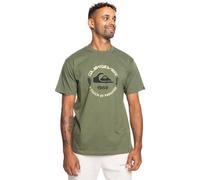Quiksilver Circle Logo SS Camiseta, Vert, Estándar para Hombre