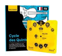 Circle of Fifths Wheel & French Music Theory Book - Cercle des Quintes para todos los niveles - Herramienta de aprendizaje de música de regreso a clases - Aprende acordes, teclas y progresiones