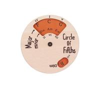 Circle of Fifths Wheel Metal Melody Melody, Herramienta de aprendizaje de la teoría de la música de la rueda de acordes Accesorios musicales del círculo de círculo para los