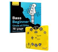 Circle of Fifths Wheel & Music Theory Book - Para todos los instrumentos y todos los niveles - Aprende acordes, teclas y progresiones - Escribe más, reproduce más, maestra música (Bass Book)