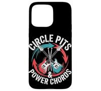 Circle Pits & Power Chords Punk Rock Música Carcasa para iPhone 15 Pro MAX