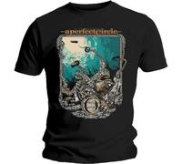 Circle The Depths Men's T-Shirt Unisex Black Cotton Print tee Shirts 3XL