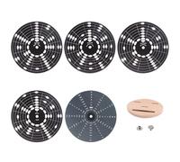 Circles Of Fifths Wheel con soporte, escala de guitarra, rueda de aleación de aluminio, herramienta de aprendizaje de teorías musicales para báscula de guitarra