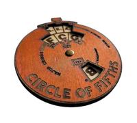 Circles Of Fifths Wheel para bajo, herramienta de acorde de madera, teoría musical para piano, violín, ukelele, familia, principiantes, adolescentes, jóvenes, , exploración de melodías