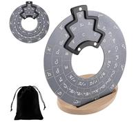 Circles of Fifths Wheel para guitarristas, disco resistente de teoría musical con bolsa de almacenamiento, herramienta educativa musical para compositores, profesores y músicos, 12 x 0,2 cm