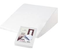 CirclesHome Funda de Almohada de cuña 100% algodón, con Cremallera, Suave, hipoalergénica y Transpirable, 25 x 25 x 10 x 2 Pulgadas