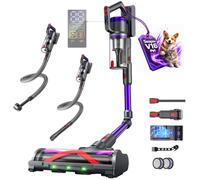 Circlio Aspiradora Sin Cable 58000Pa/600W/75Min, Escoba Aspiradora sin Cable con Brazo Flexible 1.6L, Modo Automático, Aspirador Inalámbrico Antienredo, Ideal para Suelos, Alfombras y Pelo de Mascotas