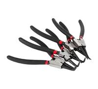 Circlip Pliers Kit | Heavy Duty Bent Jaw Pliers Tips | External Ring Plier With Bent Jaw | Multifunctional Spring Loaded For Removing Hoses, Gaskets
